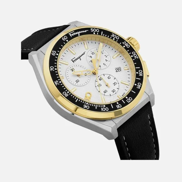 Ferragamo Men's Super Sport Leather 43mm Watch